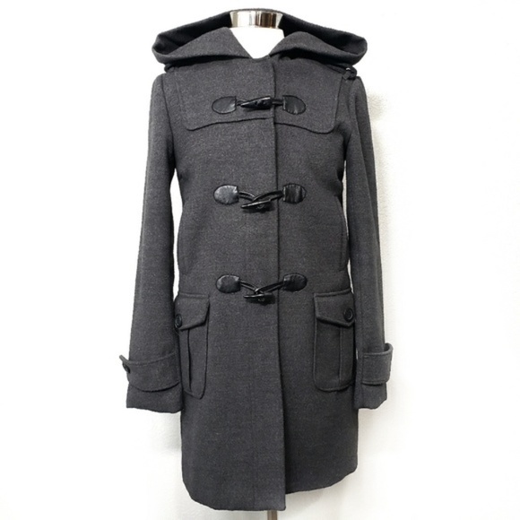 NWOT - BB Dakota Gray Miner Coat - Toggle Buttons - Picture 1 of 13